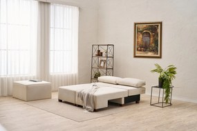 3-Seat Sofa-Bed Perenna Chenille - Cream Cream
