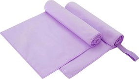 vidaXL Αθλητικές Πετσέτες 2 pcs Μοβ 100 x 50 cm