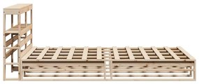 vidaXL Σκελετός Κρεβατιού Χωρίς Στρώμα 150x200 εκ Μασίφ Ξύλο Πεύκου