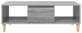 vidaXL με αποθήκευση με πόρτα Γκρι sonoma 103.5 x 60 x 35 εκ Επεξεργασμένο ξύλο