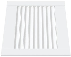vidaXL Πορτάκια με Περσίδες 4 τεμ Λευκά 39,5x39,4 εκ Μασίφ Ξύλο Πεύκου