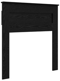 vidaXL Κεφαλάρι Μαύρη Οξυά 80 cm Επεξεργασμένο ξύλο