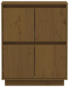 vidaXL Ντουλάπι Καφέ Μελί 60 x 34 x 75 εκ. από Μασίφ Ξύλο Πεύκου