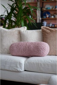 Διακοσμητικό Μαξιλάρι Ροζ TEDDY ROLLER 50x14x14