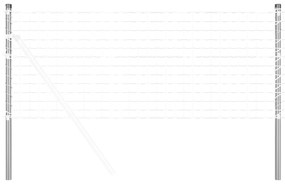 vidaXL Πό posts φράχτη 2 pcs Ασημί 80 cm Γαλβανισμένος χάλυβας