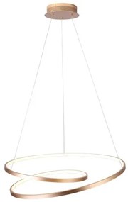 Κρεμαστό Φωτιστικό Οροφής LED 60W 4000k Αλουμίνιο-Μέταλλο Sunlight-SPIRAL-G-700-Χρυσό SPIRAL-G-700