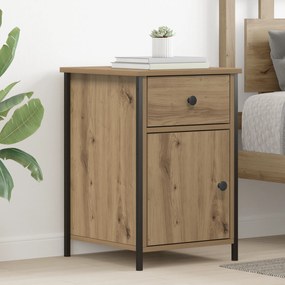 vidaXL κομοδίνο Δρυς 40x42x60 εκ. Επεξεργασμένο Ξύλο