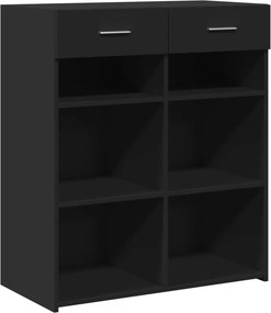 vidaXL Ντουλάπι Μαύρη 80x42,5x93 εκ. από Επεξεργασμένο Ξύλο