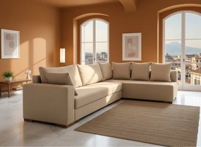 Γωνιακός καναπές Trendy-Αριστερή-285φ 185β εκ.-Μπεζ