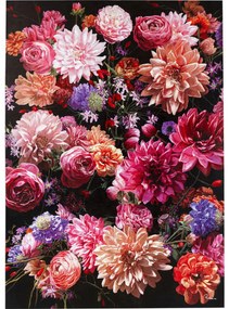 Πίνακας Touched Flower Bouquet Πολύχρωμος  140x3.5x200εκ - Μπλε