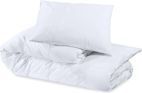 vidaXL Σετ Παπλωματοθήκης Λευκό 200 x 200 εκ. Βαμβακερό