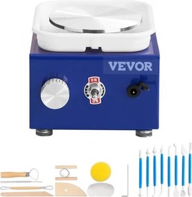 VEVOR Pottery Wheel Mini Keramic Wheel Sculpting Tools Ποδιά Δύο πικάπ 30W