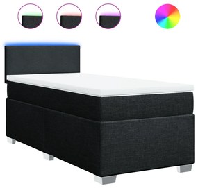 ΚΡΕΒΑΤΙ BOXSPRING ΜΕ ΣΤΡΩΜΑ ΜΑΥΡΟ 80 X 200 ΕΚ. ΥΦΑΣΜΑΤΙΝΟ 3288010