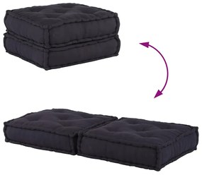 Modular Pouffe Anthracite 70x70x36 ύφασμα 4019027