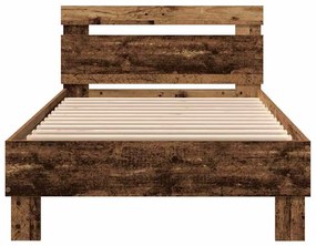 vidaXL Σκελετός Κρεβατιού Παλαιό ξύλο 75 x 190 cm Επεξεργασμένο ξύλο