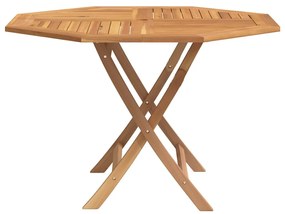 vidaXL Τραπέζι Κήπου Πτυσσόμενο 110 x 110 x 75 εκ. Μασίφ Ξύλο Teak