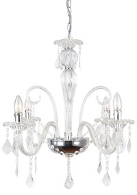Φωτιστικό Οροφής Acrylic &amp; Silicon SF633124P Clear Metal,Acrylic