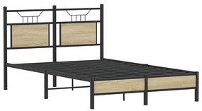 vidaXL Πλαίσιο Κρεβατιού Χωρ. Στρώμα Sonoma Δρυς 120x200εκ. Επ. Ξύλο