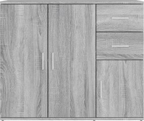 vidaXL Ντουλάπι Γκρι Sonoma 91x29,5x75 εκ. από Επεξεργασμένο Ξύλο