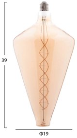 Λαμπτήρας Led Filament 8w E27 3000k Gold Color Dimmable