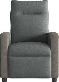 vidaXL Πολυθρόνα Ανακλινόμενη Σκούρο Γκρι Υφασμάτινη