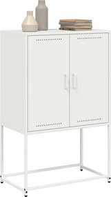 vidaXL Ραφιέρα Λευκή 68,5x38,5x107 εκ. από Ατσάλι