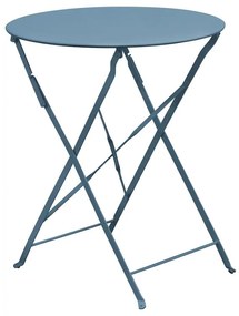 ΖΑΠΠΕΙΟΥ Pantone Τραπέζι Πτυσσόμενο, Μέταλλο Βαφή Sandy Blue 5415C Φ60cm H.70cm