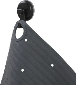 Ribb Αντιολισθητικό Πατάκι 55x55cm Anthracite with Black Hook Sealskin