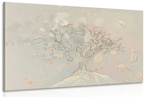 Εικόνα κινούμενα σχέδια σε φθινοπωρινό δέντρο - 120x80