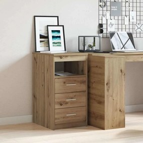 vidaXL Συρταριέρα Αρτισιανή Δρυς 40x50x76 εκ. από Επεξεργασμένο Ξύλο