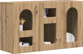 vidaXL Πλαϊνό γραφείο Artisan Oak 100 x 35 x 59 εκ Επεξεργασμένο ξύλο