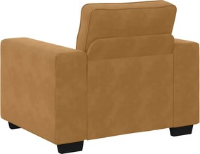 vidaXL Πολυθρόνα Καφέ Βελούδινη 100x77x82 εκ.