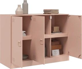 vidaXL Ντουλάπι Ροζ 99x39x73 εκ. από Ατσάλι