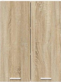 vidaXL Κρεμαστό ντουλάπι με αποθήκευση Δρύς Sonoma 60 x 31 x 80 εκ.