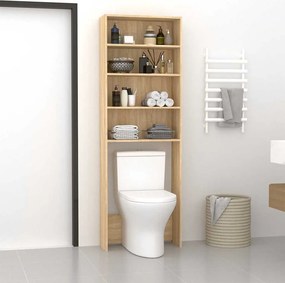 vidaXL Ντουλάπι Πλυντηρίου Sonoma Δρυς 64 x 24 x 190 εκ.