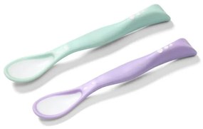 Κουτάλια Φαγητού (Σετ 2τμχ) BabyOno Mint-Purple BN1066/03