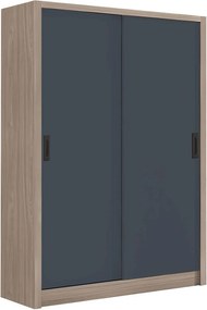 VANITY Ντουλάπα Δίφυλλη - Συρόμενη, Αποχρώσεων Sonoma Oak &amp; Grey   1τμχ