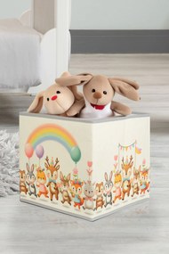 Διακοσμητικό Αποθηκευτικό Καλάθι Πολύχρωμο YLC 30x30x30