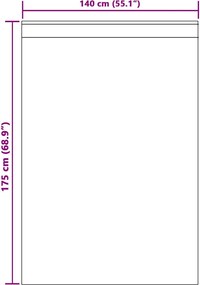 vidaXL Κουρτίνα βυσσινί 2 pcs Άμμος 175 x 140 εκ. Πολυεστέρας