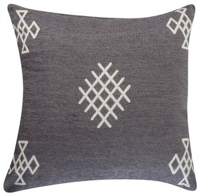 DECORATIVE PILLOW MEGIADO 55X55 GRAY / ECRU NEF – NEF