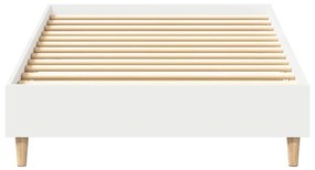 vidaXL Πλαίσιο κρεβατιού χωρίς στρώμα Λευκό 100x200 cm