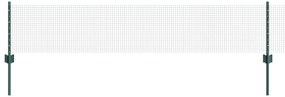 vidaXL Φράχτης  με 44 U Posts Πράσινος 0.4x100 m Χάλυβα