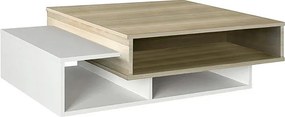 Τραπεζάκι σαλονιού Tab Megapap χρώμα λευκό - cordoba 105x60x32εκ.