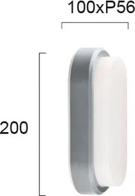 Απλίκα LED Εξωτερικού Χώρου Viokef Tinos Silver 4171600