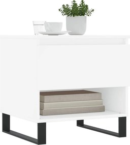 vidaXL Τραπεζάκια Σαλονιού 2 τεμ. Λευκά 50x46x50 εκ Επεξεργασμένο Ξύλο