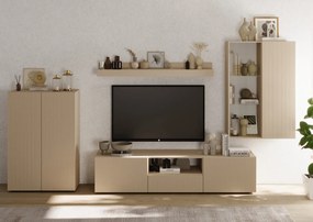 Έπιπλο Τηλεόρασης Ανθρακί Οξειδωμένο 121x43x57