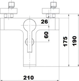 Orabella Elegance 10210 Chrome  - Μπαταρία λουτρού