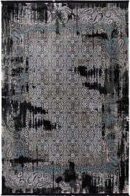 Χαλί Naf Naf Negro 12893 U01 Black-Grey Βιοκαρπέτ 80X150cm