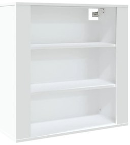 vidaXL Ντουλάπι Τοίχου Λευκό 80x33x80 εκ. από Επεξεργασμένο Ξύλο