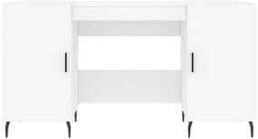 vidaXL Γραφείο Λευκό 140 x 50 x 75 εκ. από Επεξεργασμένο Ξύλο